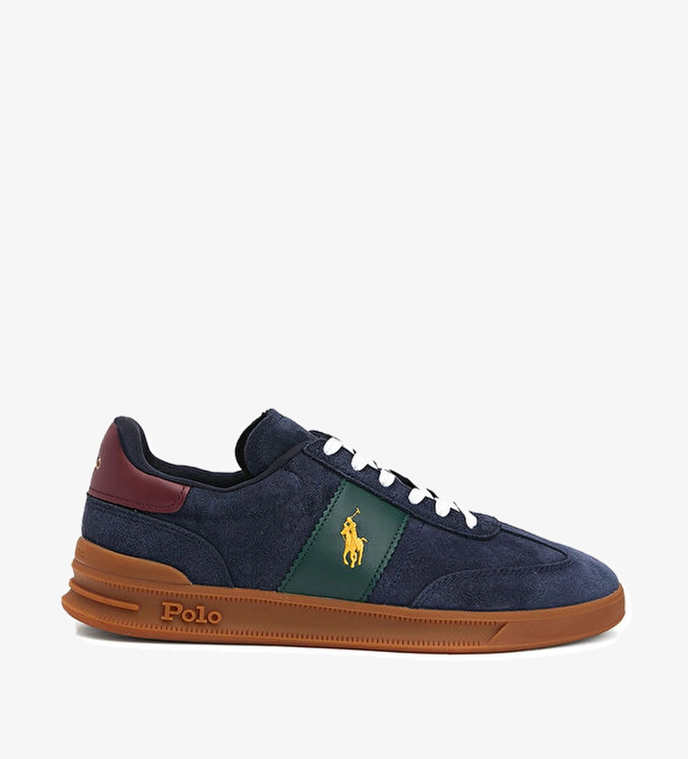 Polo Ralph Lauren Heritage Aera Koyu Lacivert Erkek Süet Sneaker model görseli