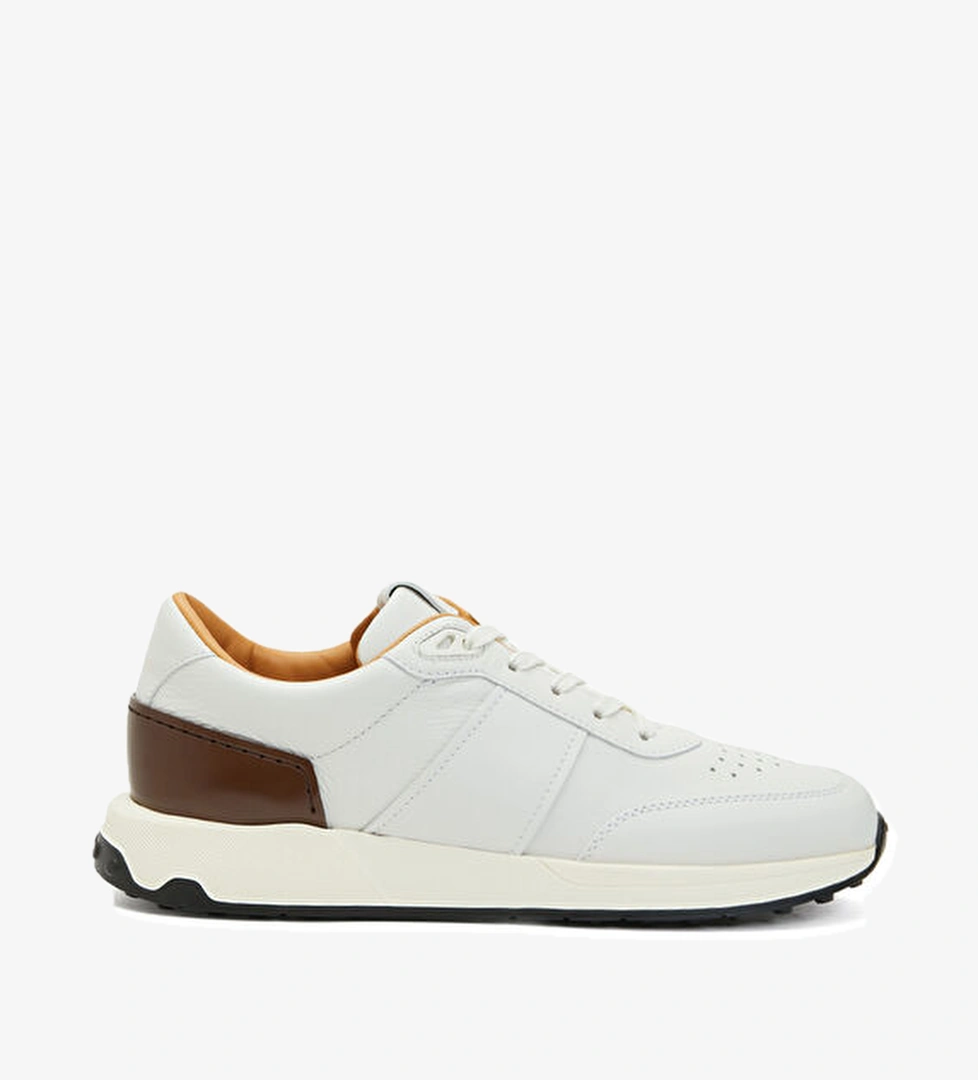 Beyaz Erkek Deri Sneaker - Görsel 1