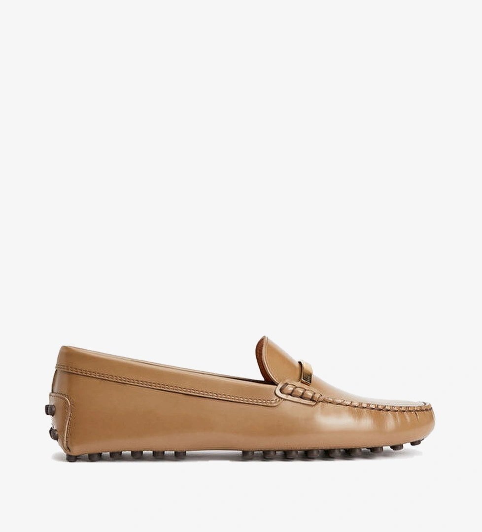 Gommino Kahverengi Kadın Deri Loafer