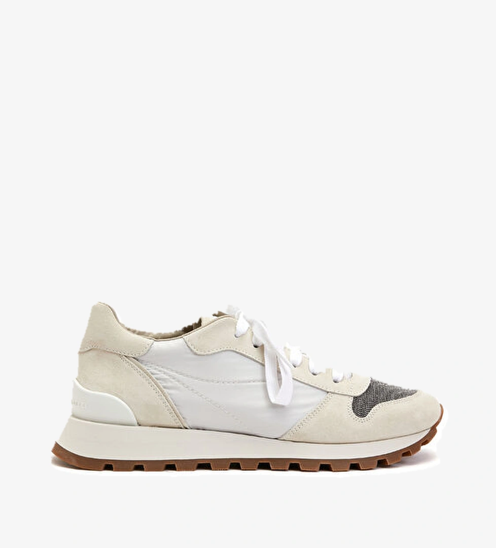 Beyaz Kadın Deri Sneaker - Görsel 1