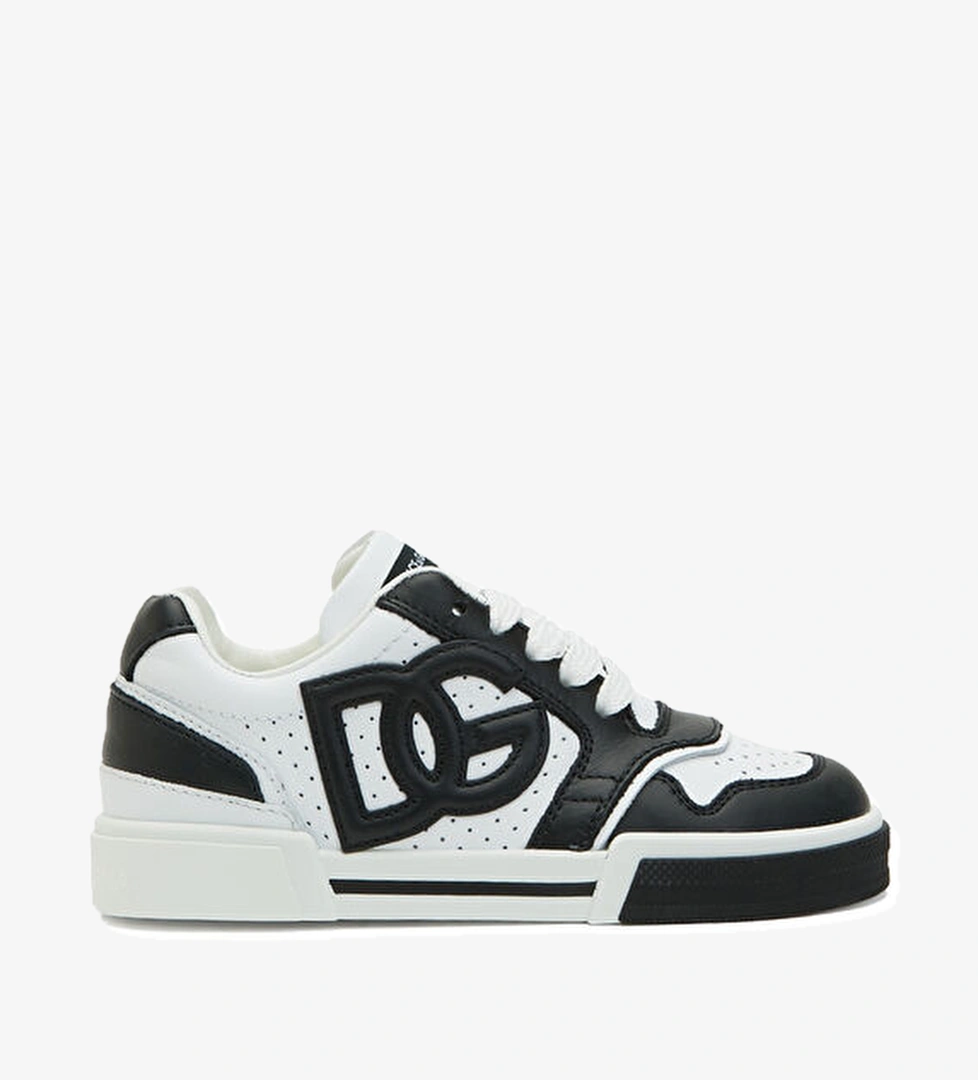 Dolce&gabbana Siyah Beyaz Erkek Çocuk Deri Sneaker model görseli