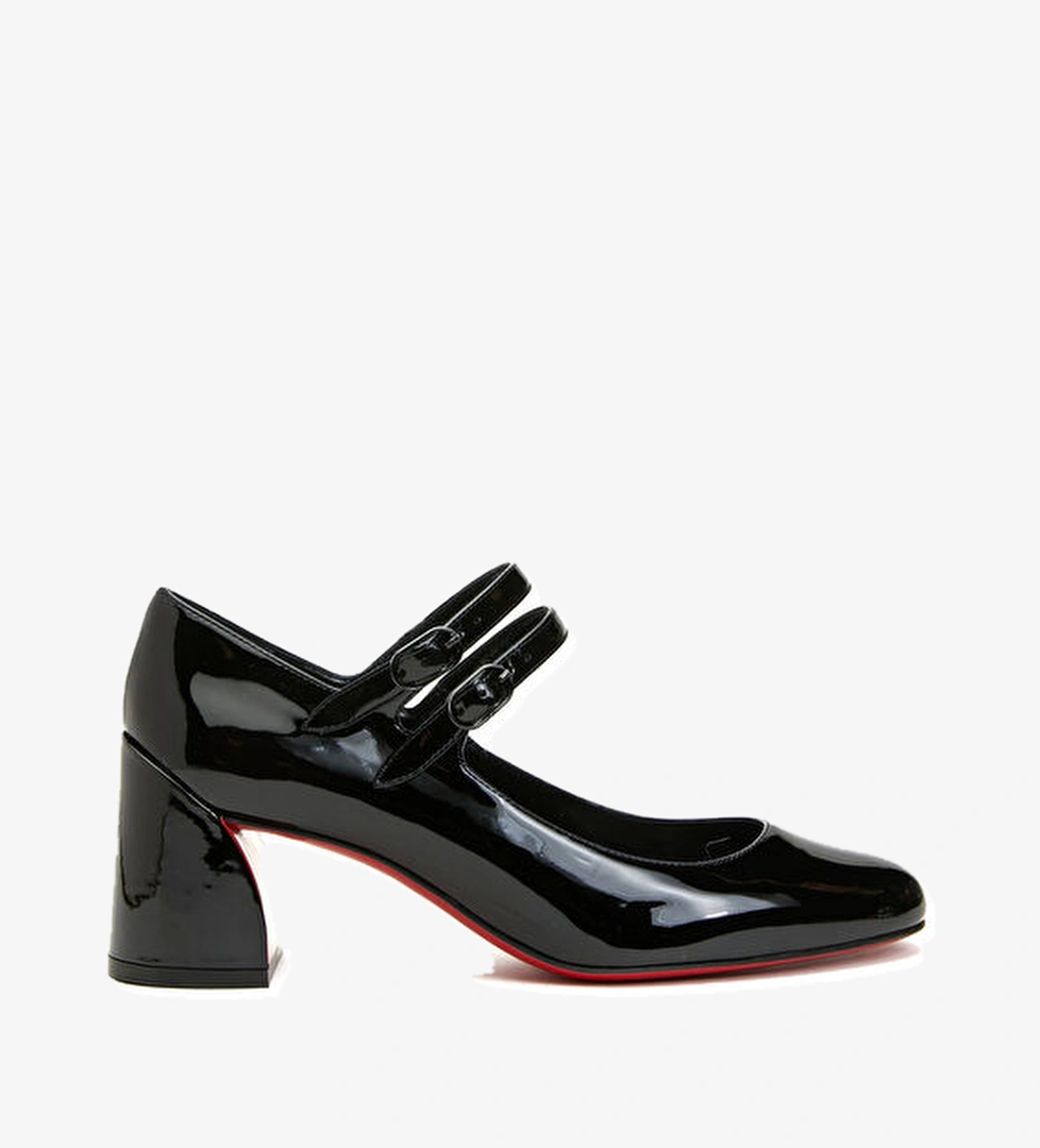 Miss Jane Siyah Deri Topuklu Ayakkabı - Görsel 1