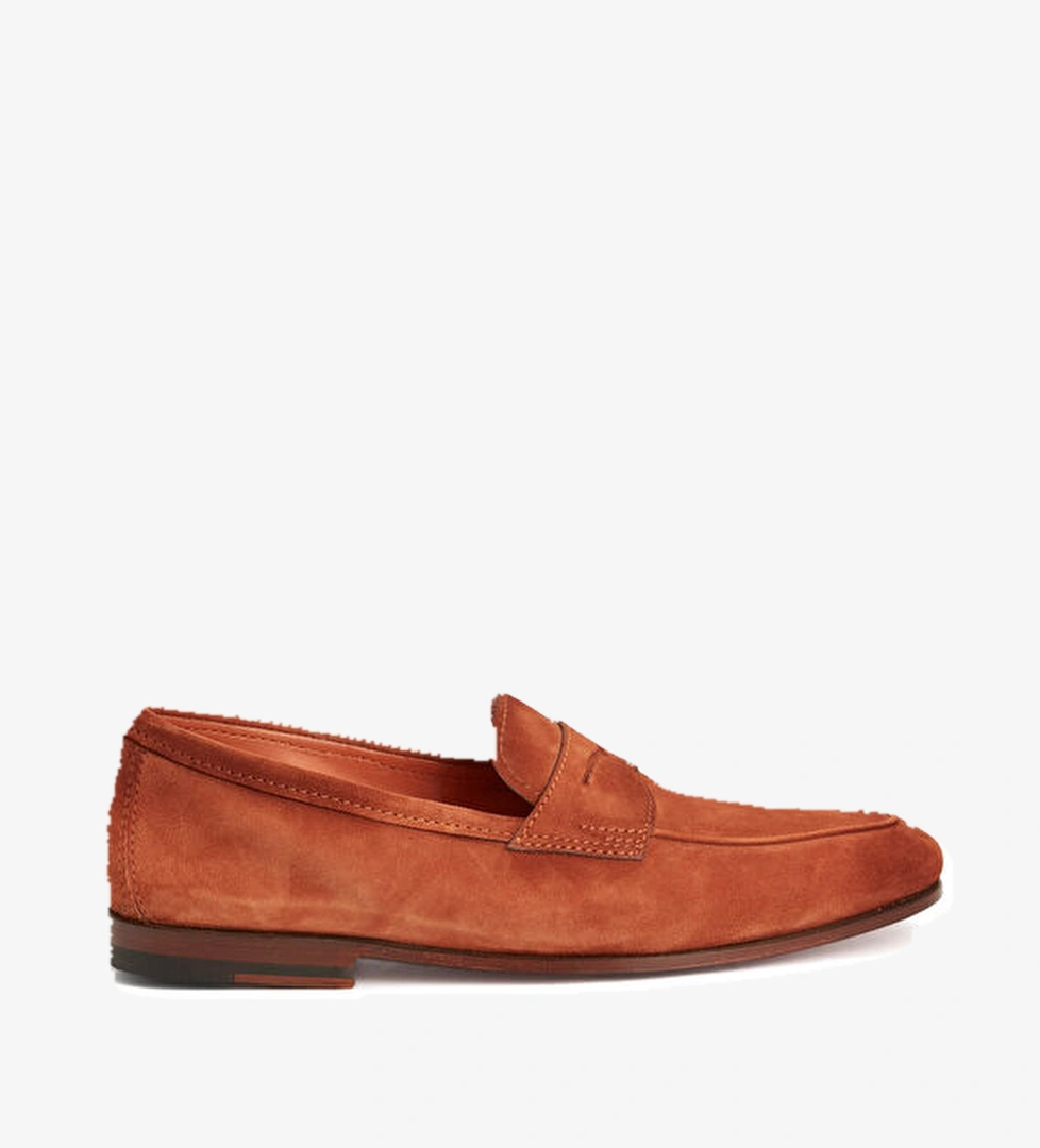 Santoni Taba Erkek Süet Loafer model görseli