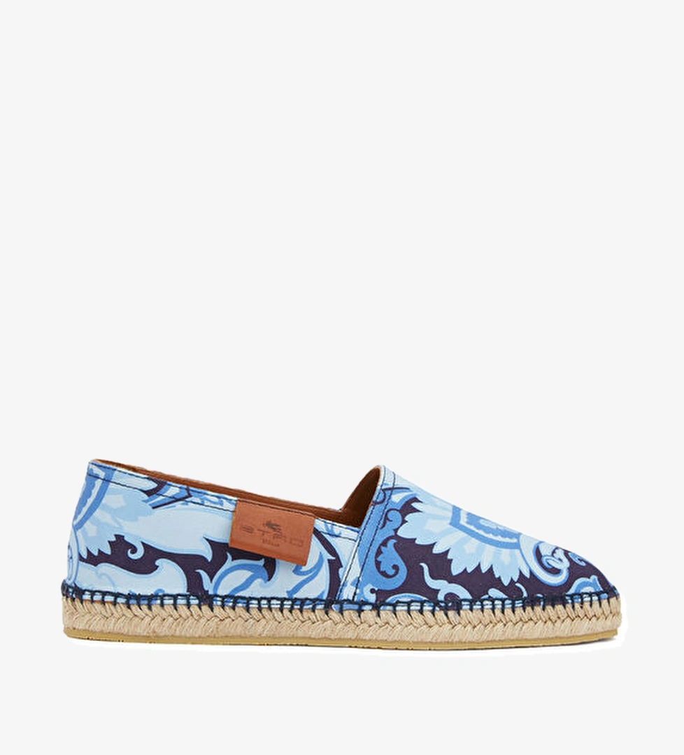 Etro Mavi Lacivert Desenli Erkek Espadril model görseli