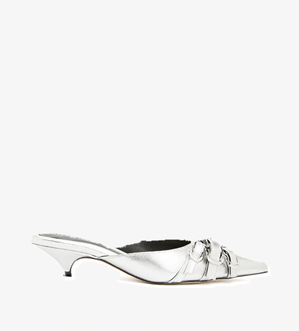 Marc Jacobs The Emma Kitten Silver Deri Topuklu Ayakkabı model görseli