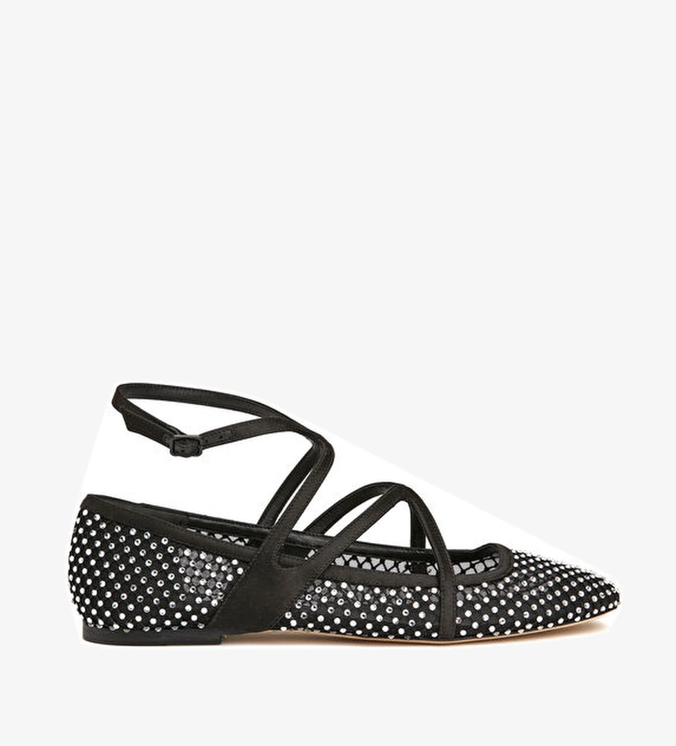 Jimmy Choo Astoria Siyah Kadın Babet model görseli