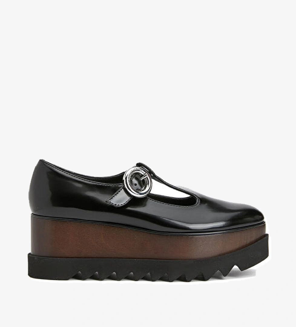 Elysev Siyah Platformlu Kadın Ayakkabı - Görsel 1