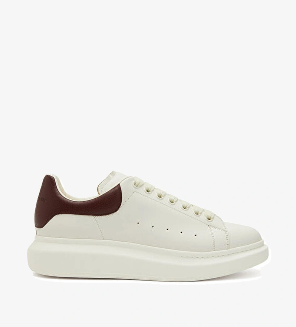 Mcqueen Beyaz Bordo Erkek Deri Sneaker model görseli