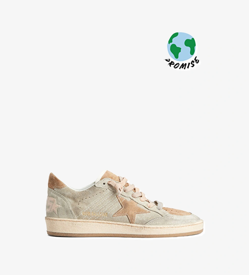 Golden Goose Ball Star Bej Kadın Deri Sneaker model görseli