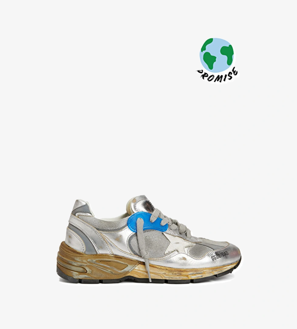 Golden Goose Dad-Star Silver Kadın Deri Sneaker model görseli