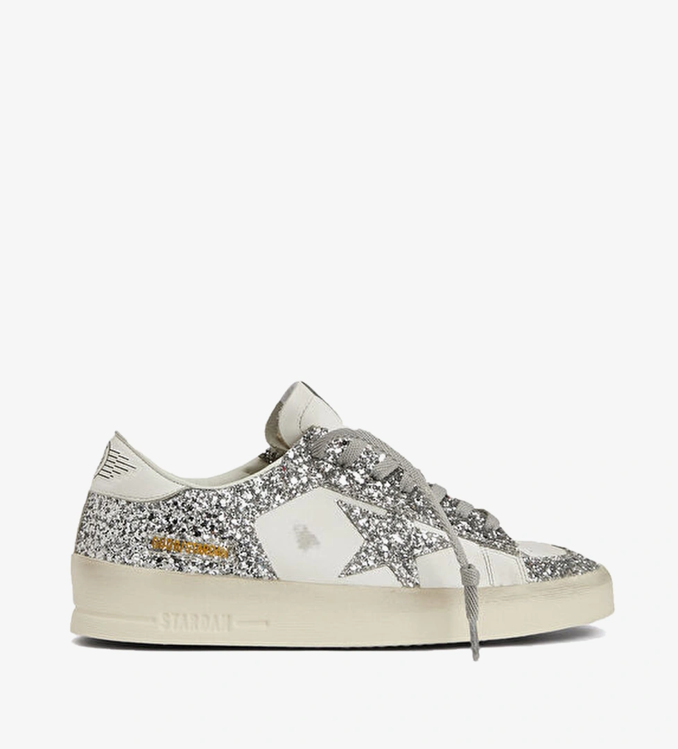 Golden Goose Beyaz Gümüş Golden Goose Stardan
