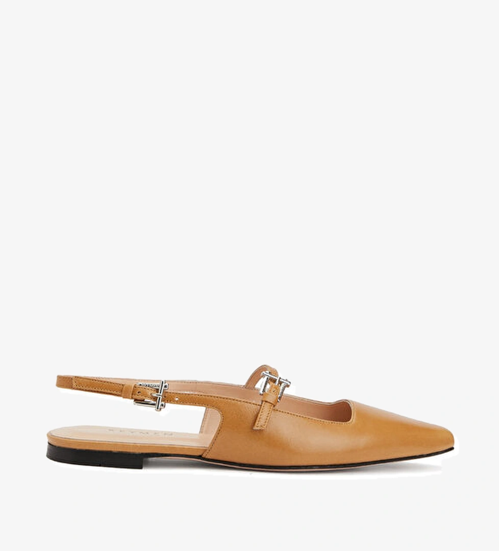 Beymen Collection Taba Slingback Deri Ayakkabı model görseli