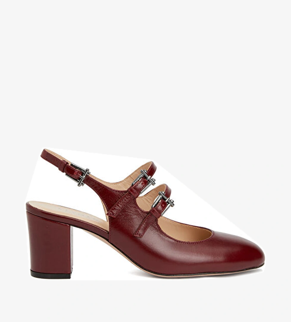 Beymen Collection Bordo Deri Ayakkabı model görseli