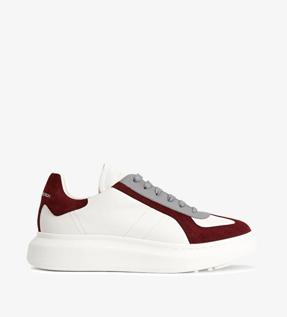 Mcqueen Oversized Beyaz Gri Erkek Deri Sneaker model görseli