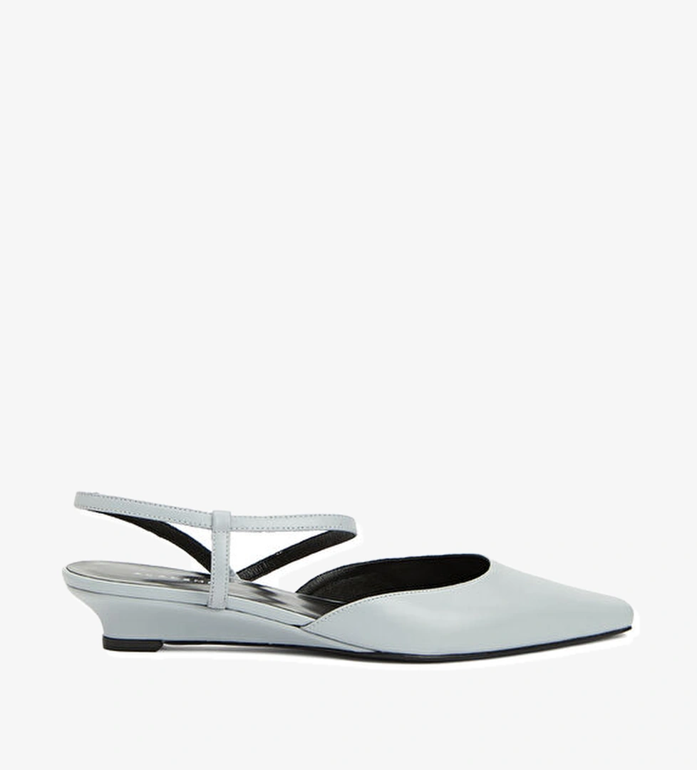 Mavi Kadın Deri Ayakkabı - Görsel 1