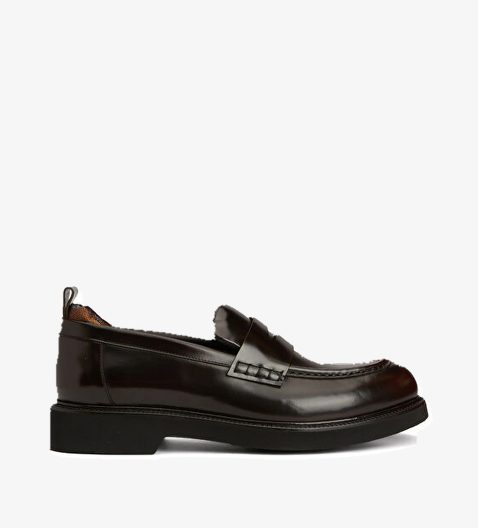Etro Kahverengi Erkek Deri Loafer model görseli
