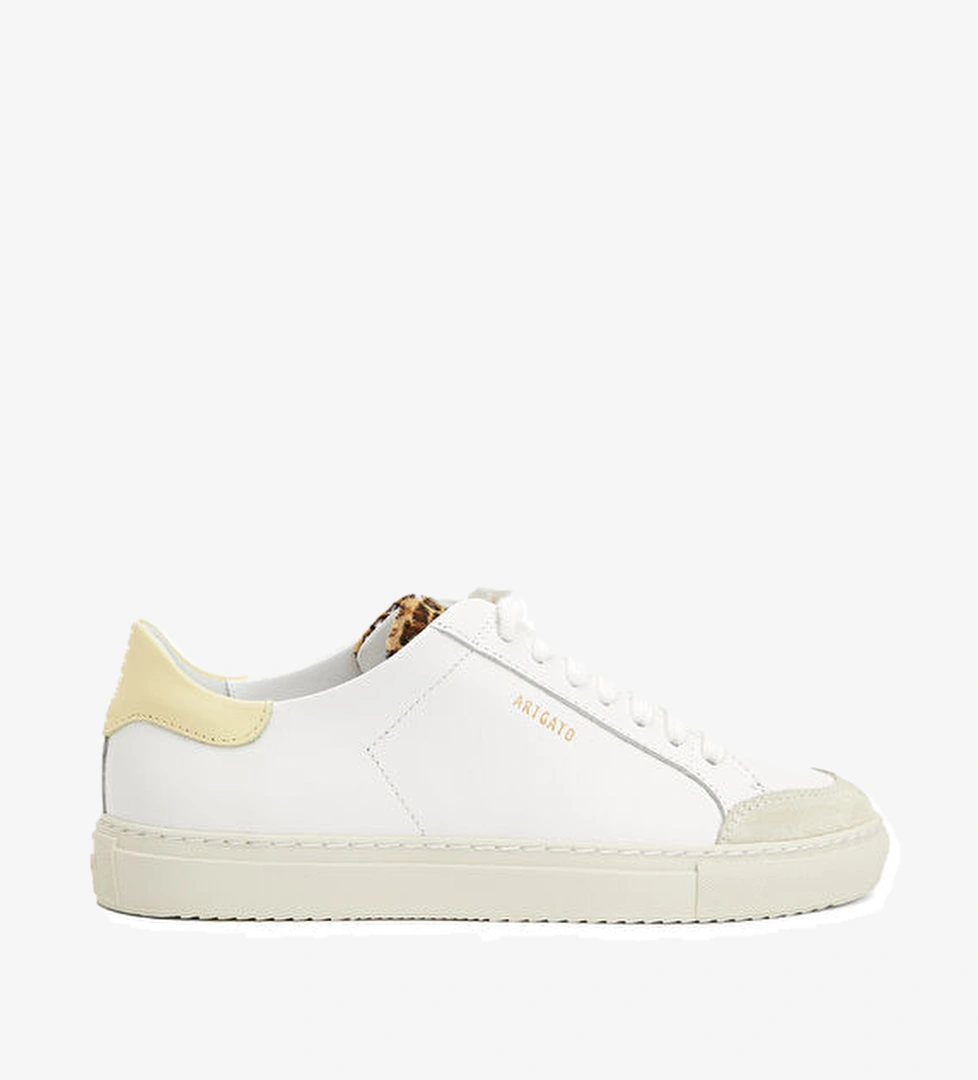 Axel Arigato Clean 90 Triple Beyaz Sarı Kadın Deri Sneaker model görseli