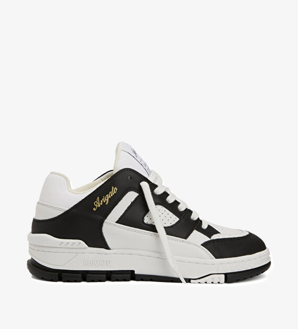 Axel Arigato Area Lo Siyah Beyaz Erkek Deri Sneaker model görseli
