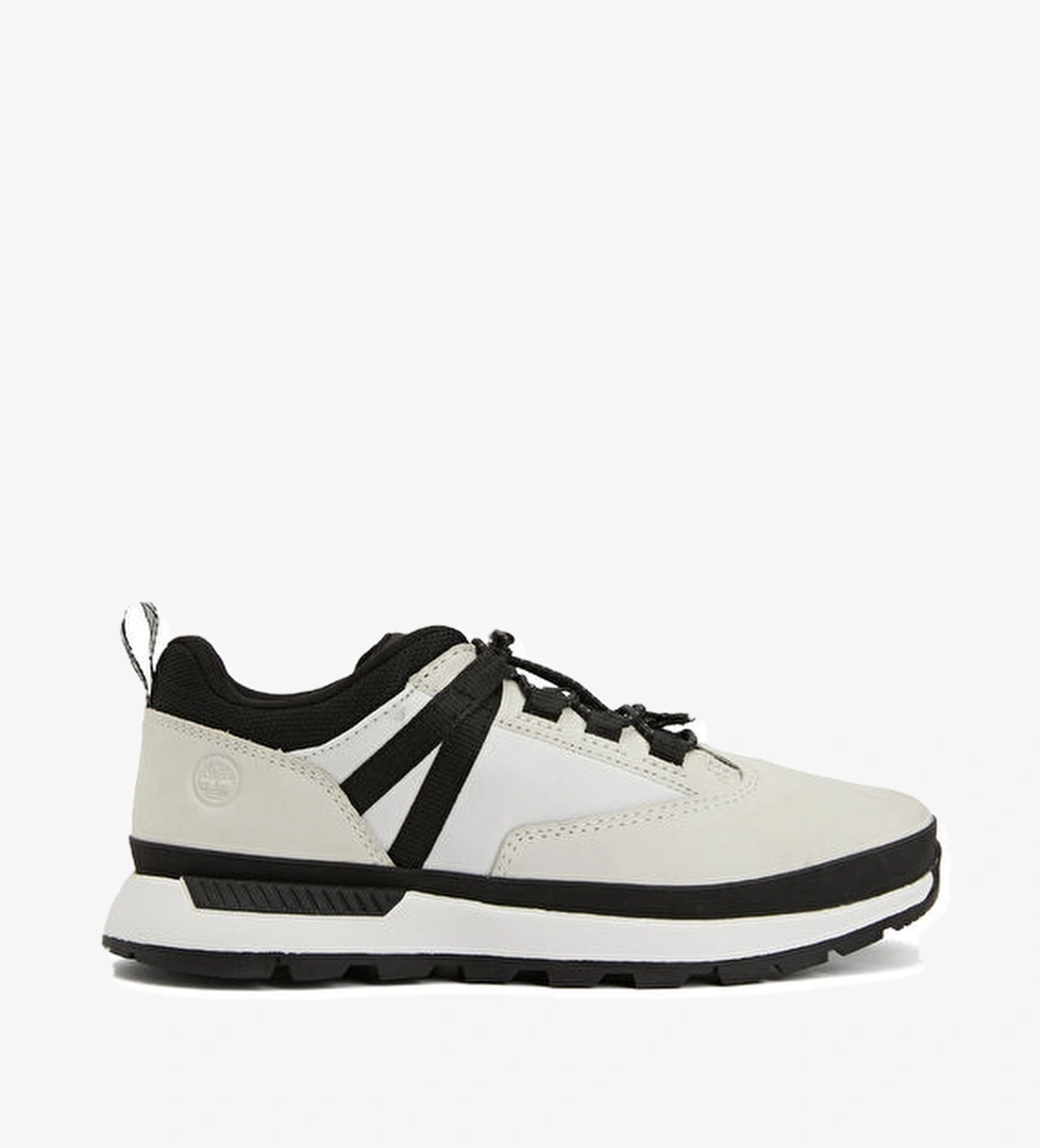 Euro Trekker Beyaz Siyah Çocuk Deri Sneaker - Görsel 1