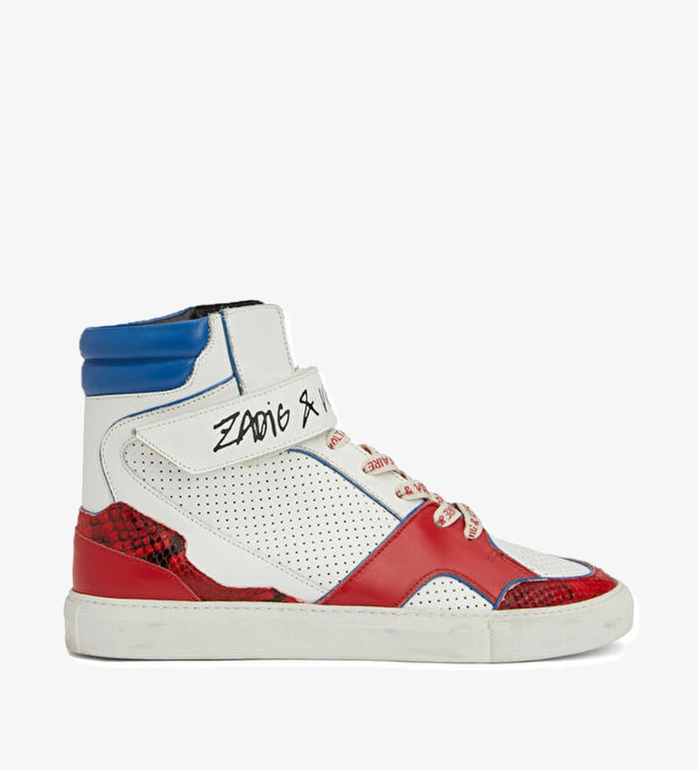 Beyaz Erkek Deri Sneaker - Görsel 1