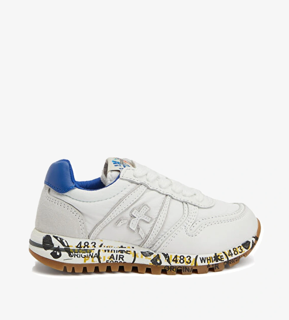 Premiata Sky Beyaz Unisex Çocuk Deri Sneaker model görseli