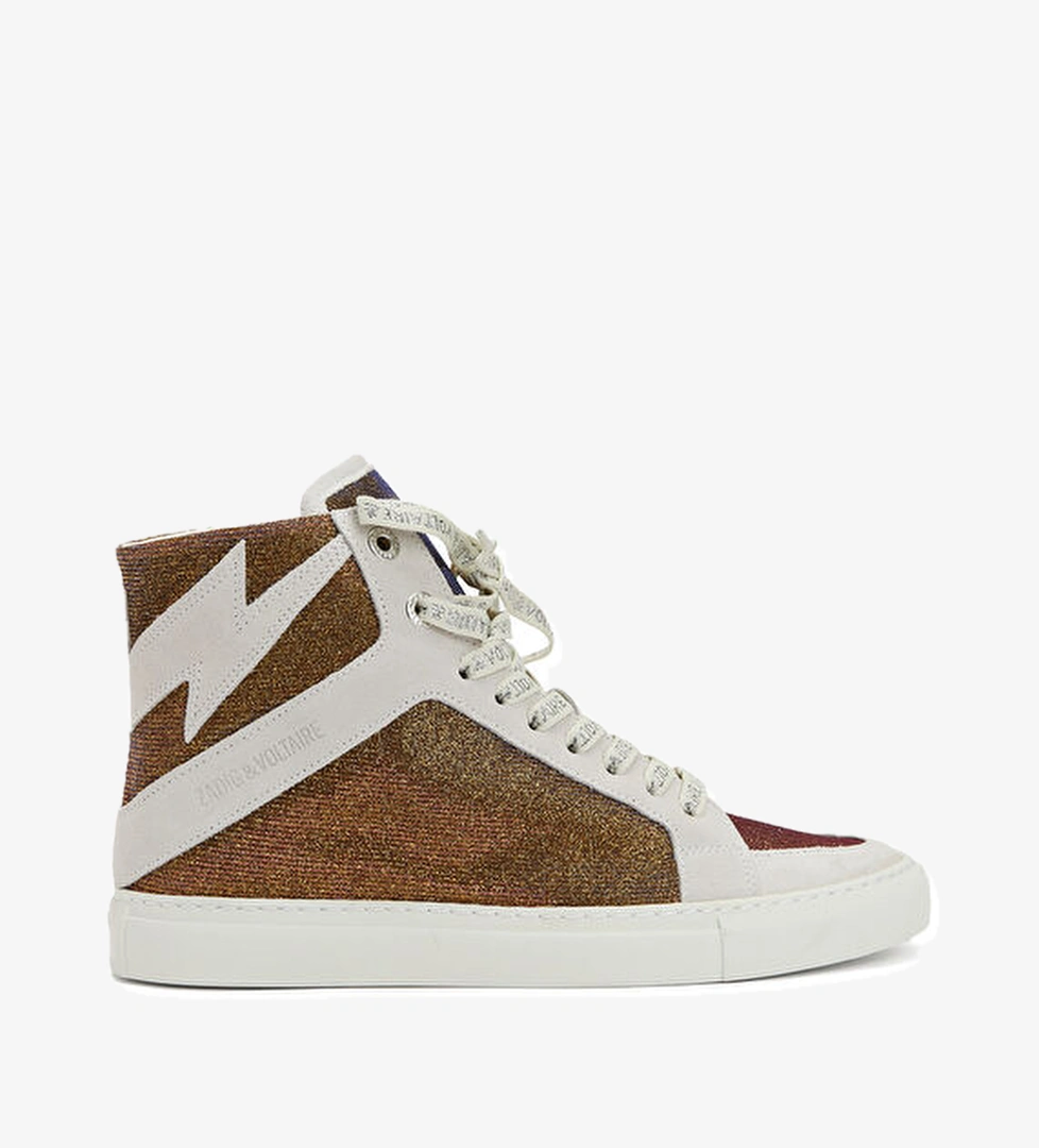 Gold Sil Dokulu Kadın Sneaker - Görsel 1