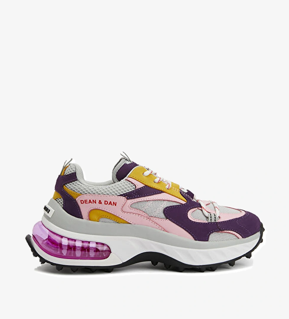 Dean & Dan Çok Renkli Kadın Deri Sneaker - Görsel 1