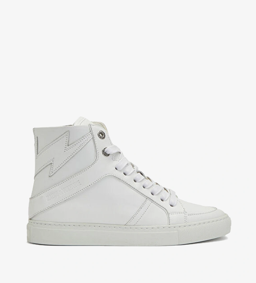 Beyaz Kadın Deri Sneaker