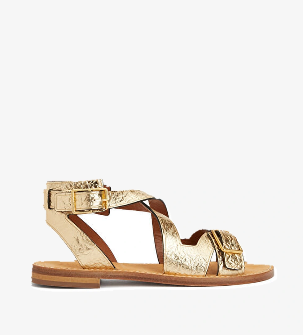 Zadig&voltaire Cecilia Caprese Gold Kadın Deri Sandalet model görseli