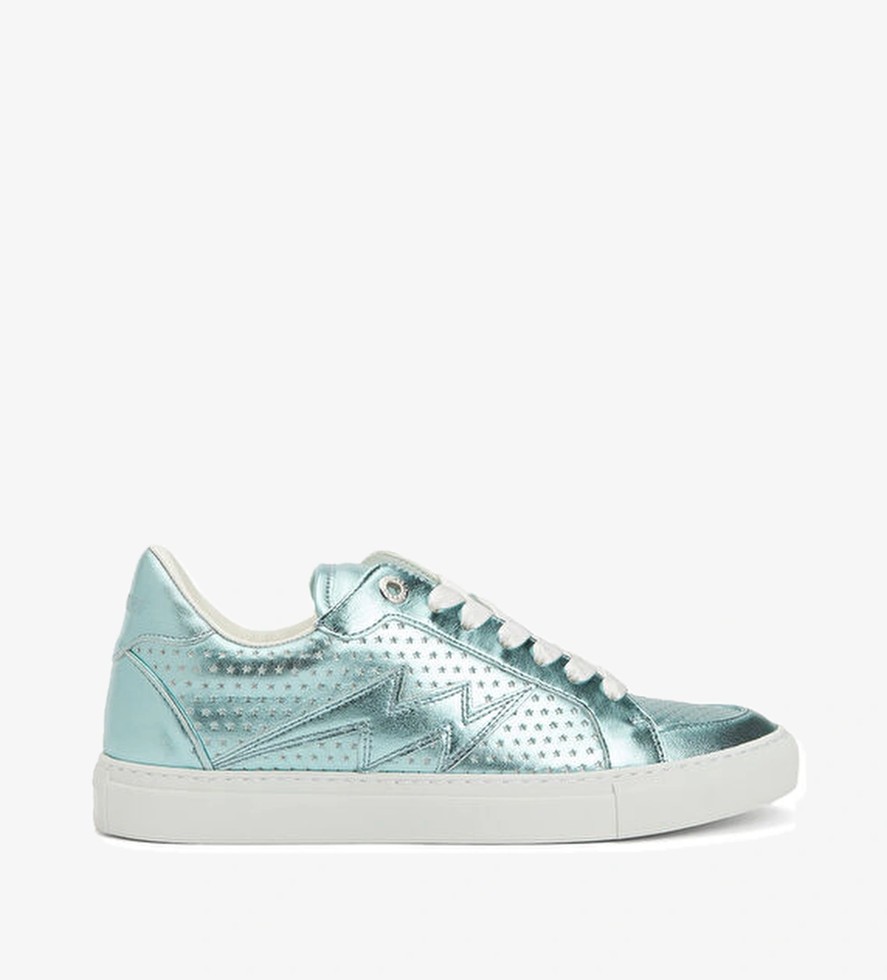 Zadig&voltaire Silver Yıldız Desenli Kadın Deri Sneaker model görseli