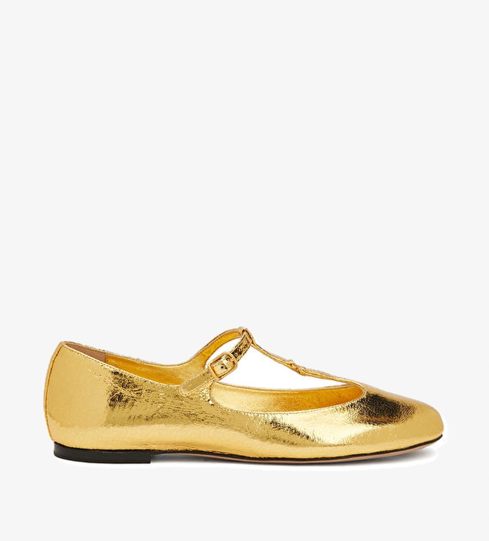 Chloe Marcie Gold Deri Babet model görseli