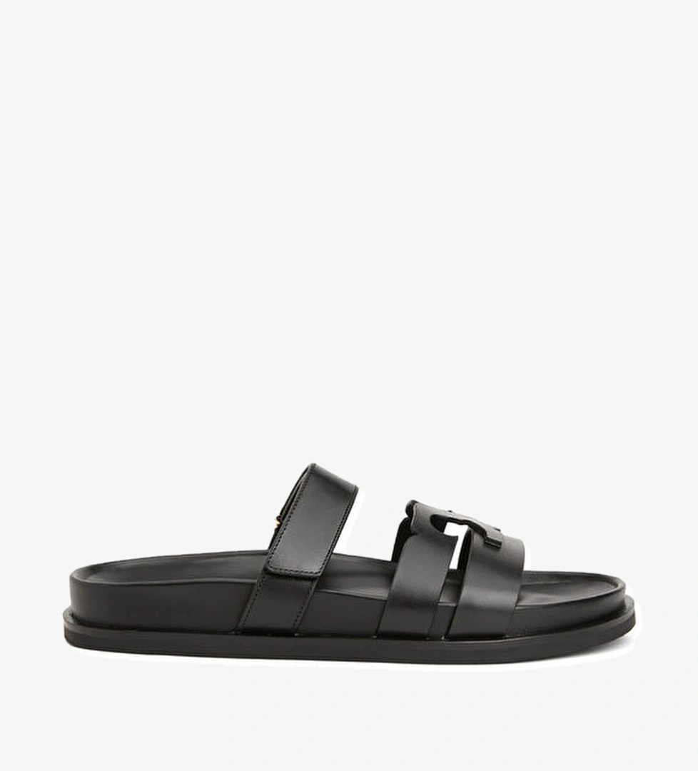 Siyah Kadın Deri Terlik - Görsel 1