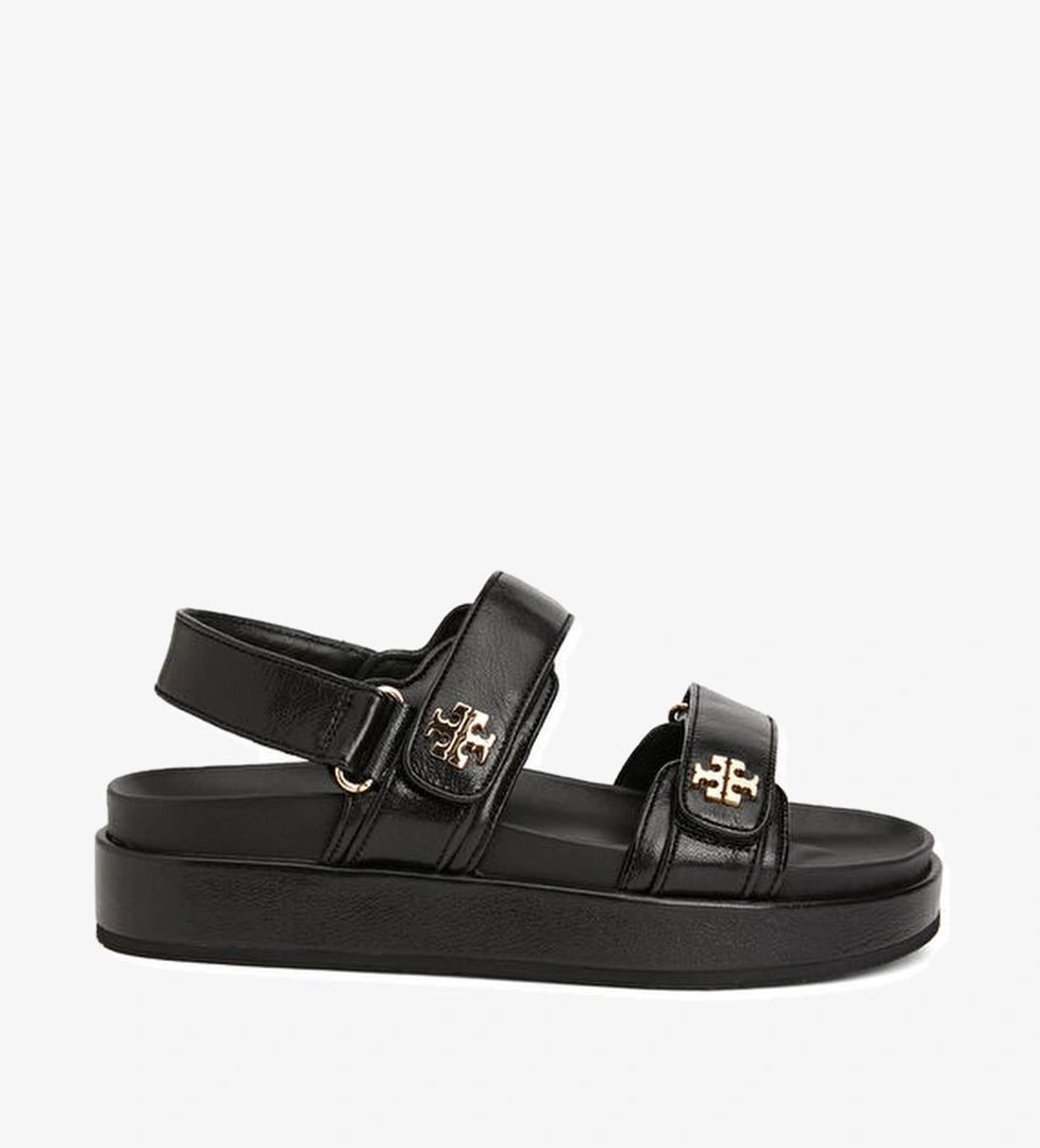 Tory Burch Siyah Kadın Deri Sandalet model görseli