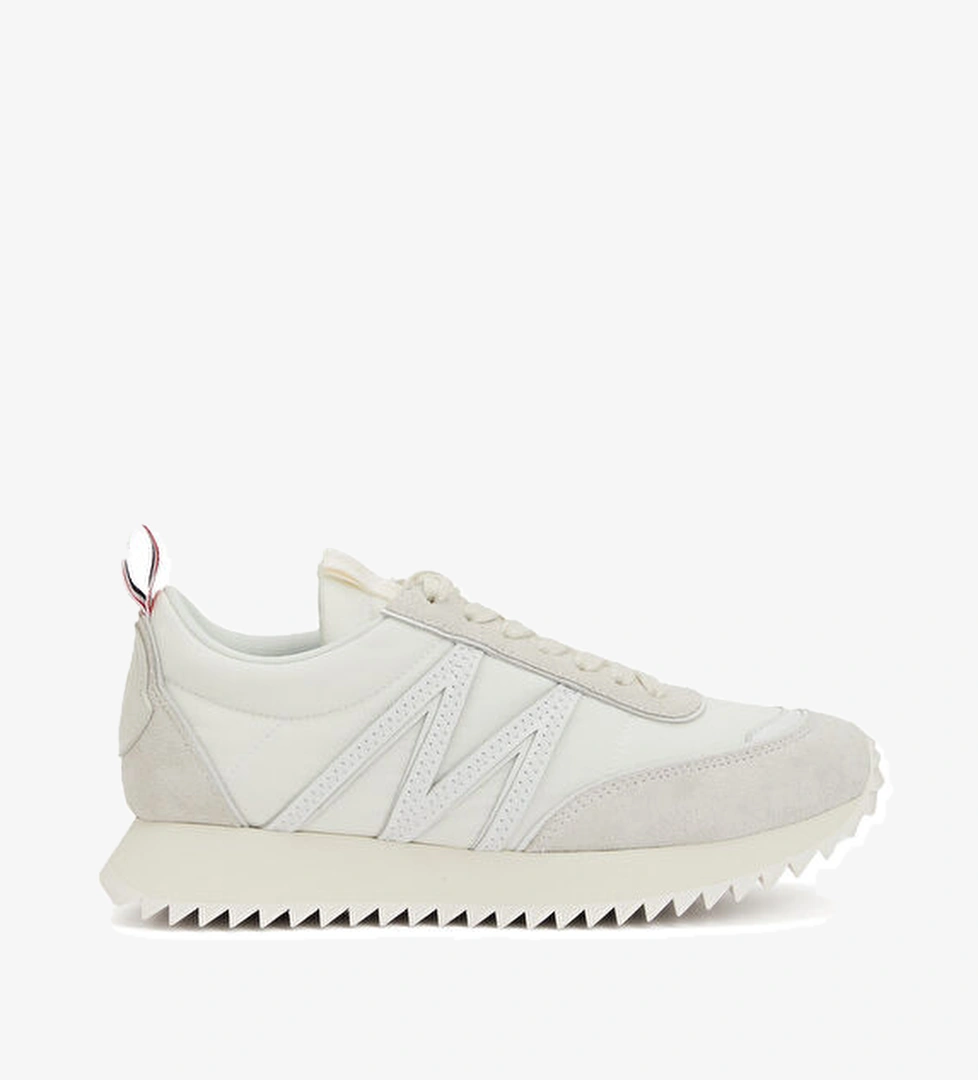 Kırık Beyaz Erkek Deri Sneaker - Görsel 1