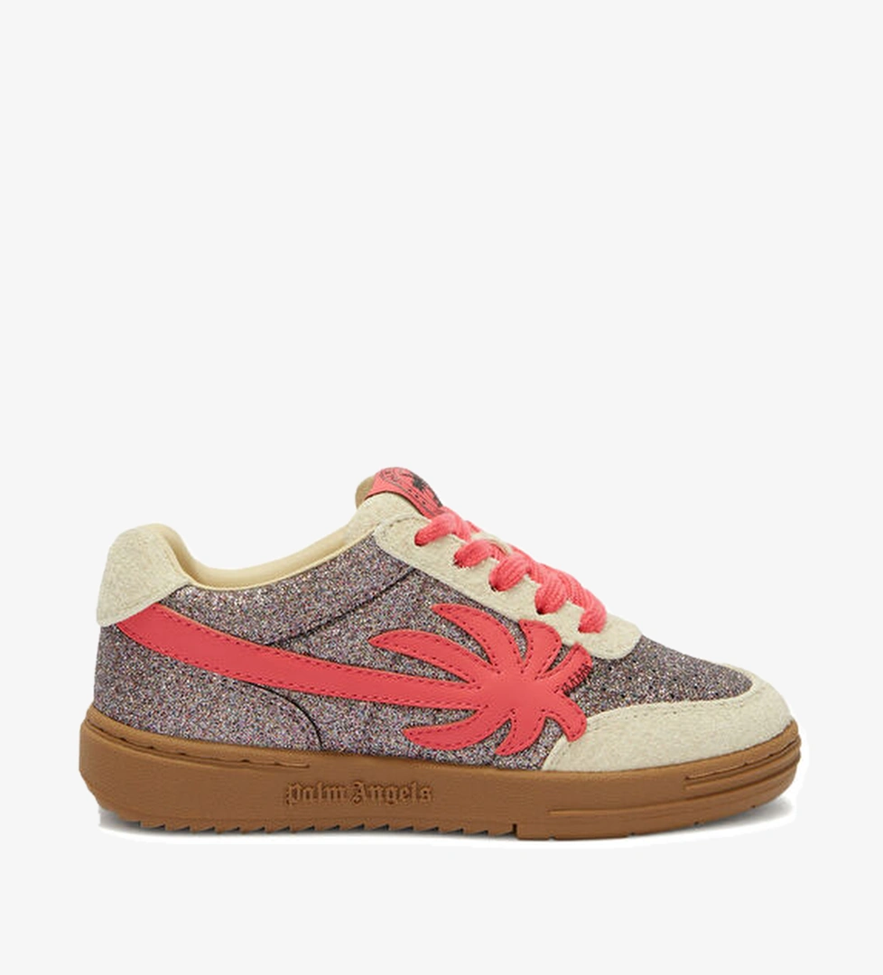 Palm Angels University Silver Pembe Kız Çocuk Deri Sneaker model görseli