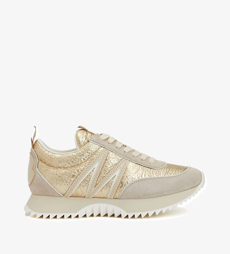 Gold Kadın Deri Sneaker - Görsel 1