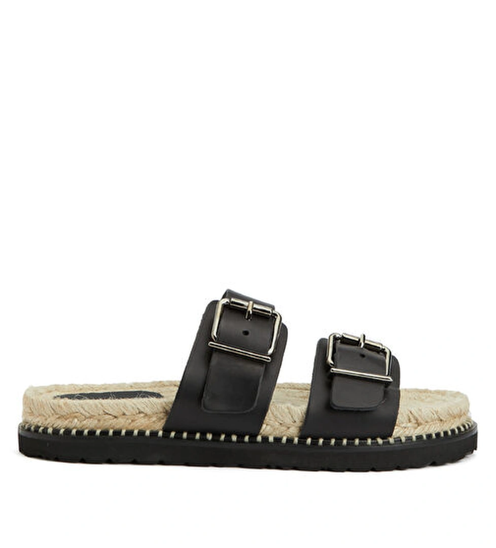 Castaner Siyah Kadın Deri Terlik model görseli