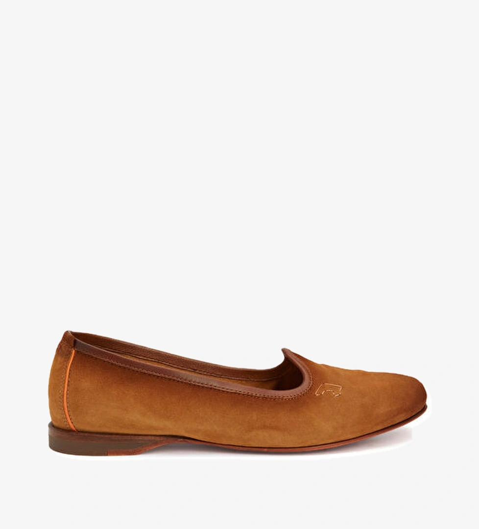 Santoni Taba Kadın Süet Loafer model görseli