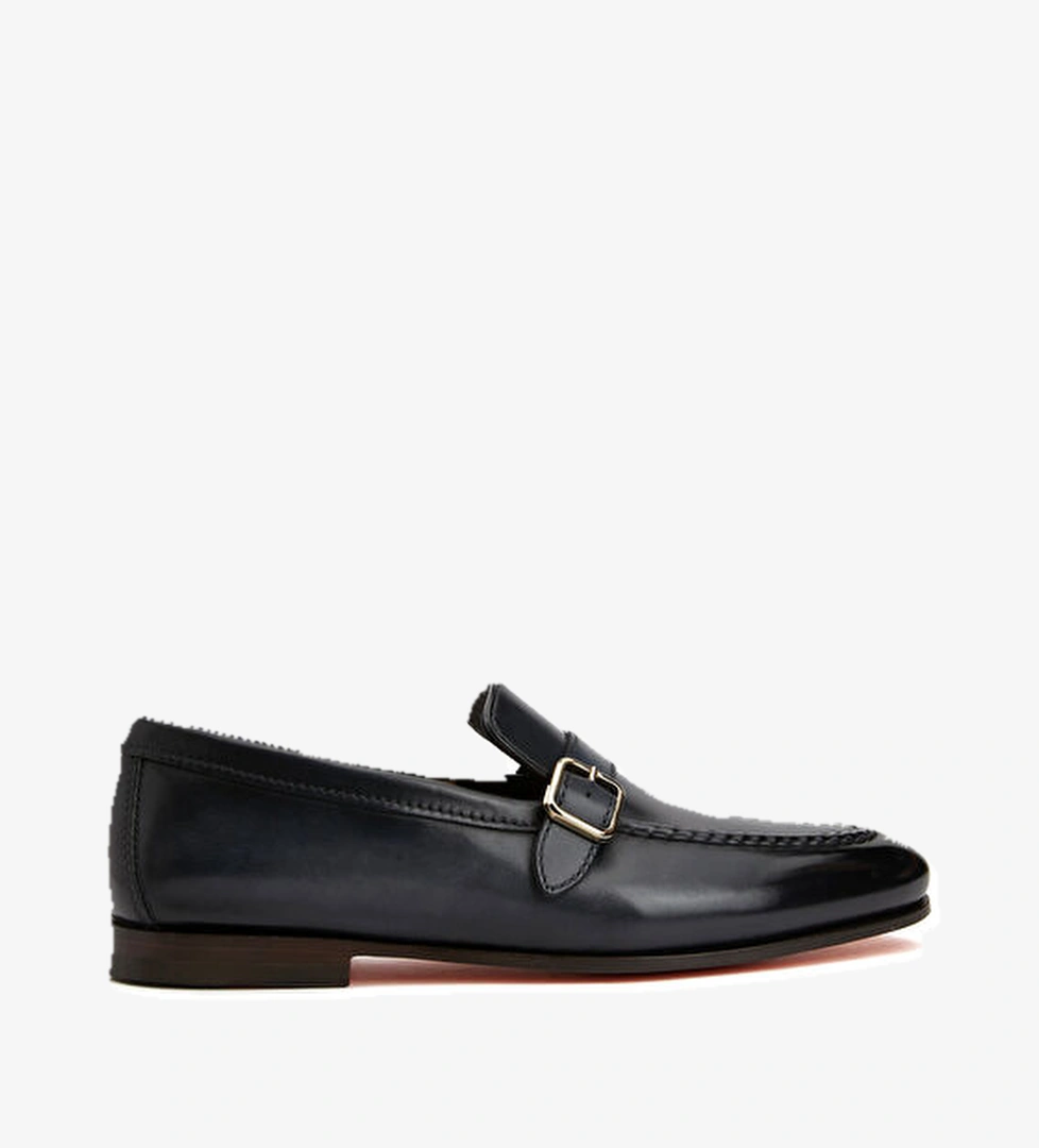 Santoni Lacivert Erkek Deri Loafer model görseli