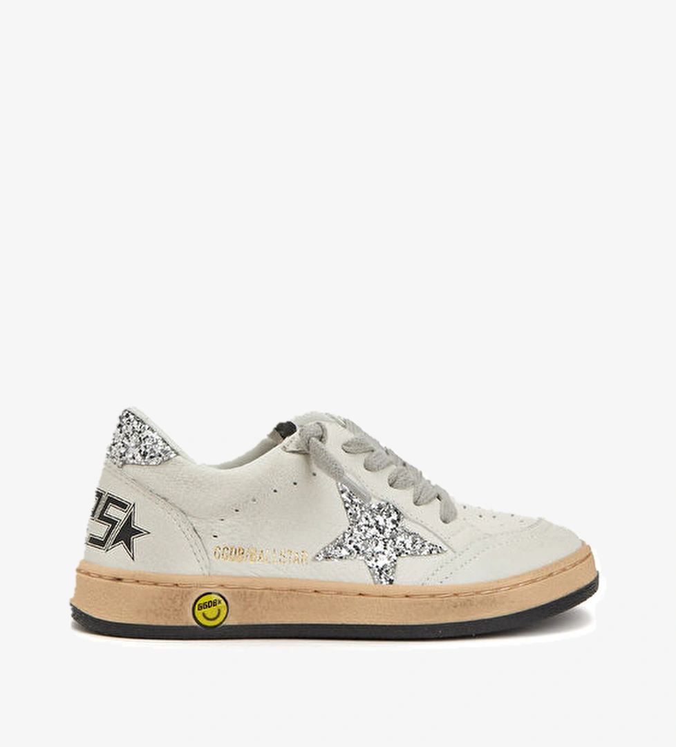 Golden Goose Ball Star Beyaz Unisex Deri Sneaker model görseli