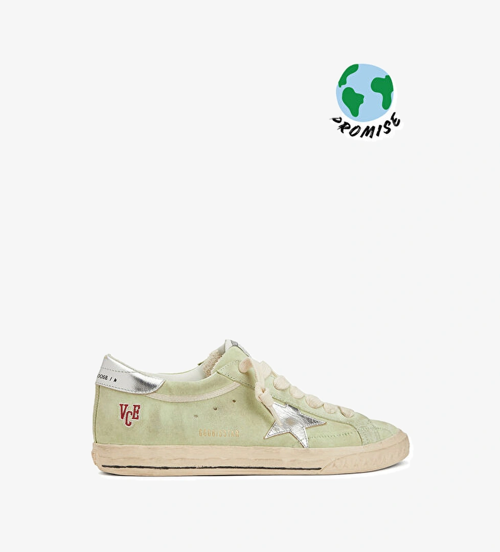 Golden Goose Super Star Yeşil Erkek Deri Sneaker model görseli