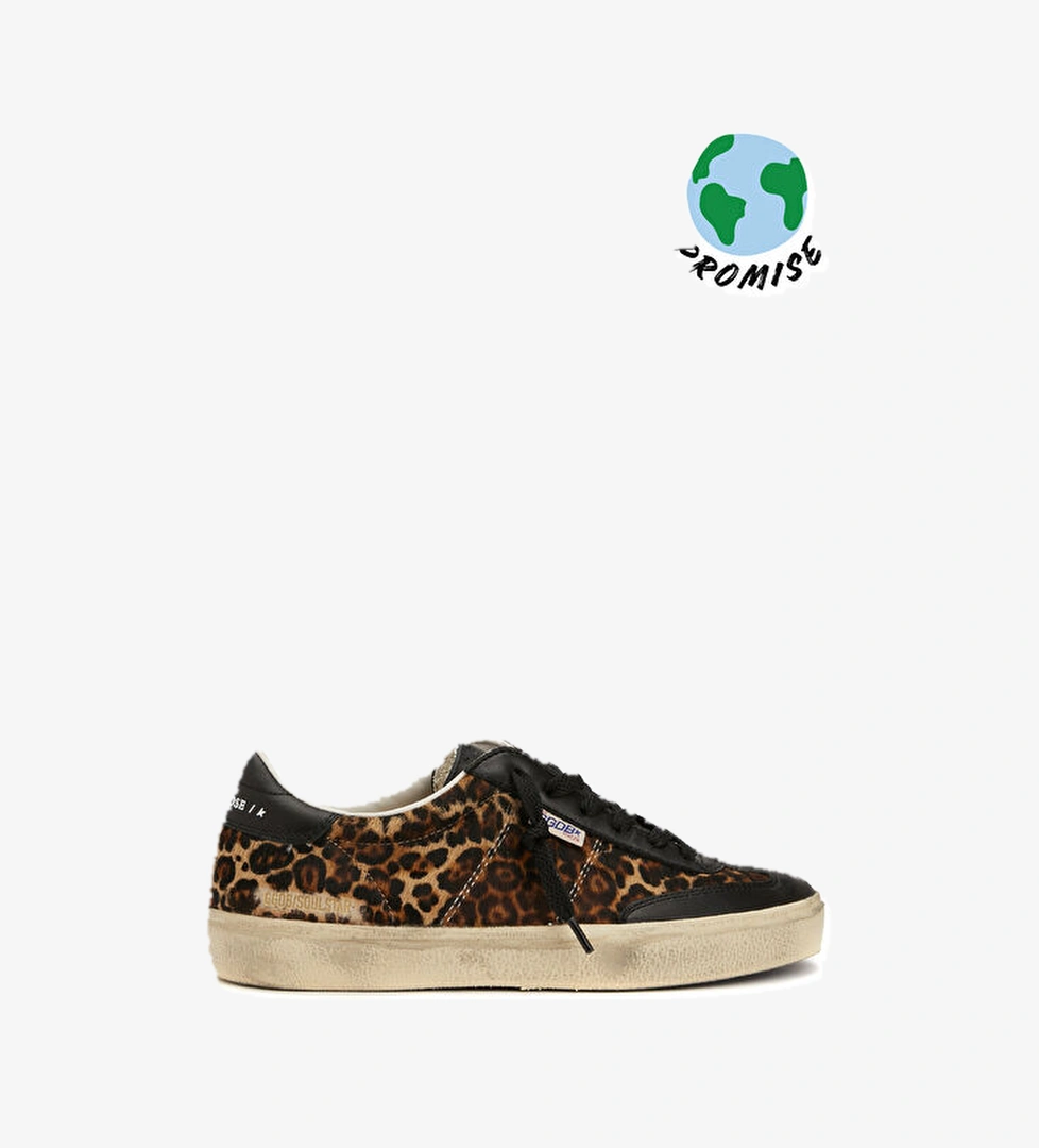 Golden Goose Soul-Star Leopar Kadın Deri Sneaker model görseli