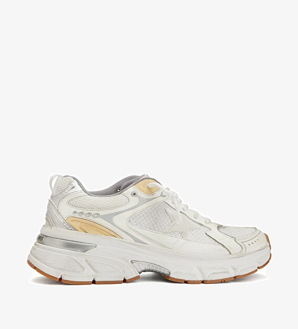 Golden Goose Lightstar Beyaz Gold Kadın Sneaker model görseli
