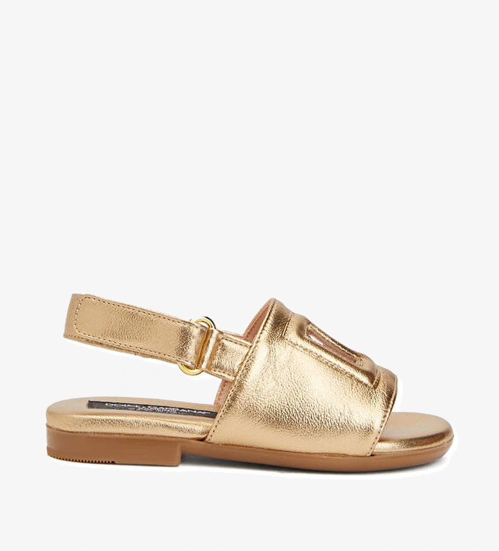 Dolce&gabbana Gold Kız Çocuk Deri Sandalet model görseli