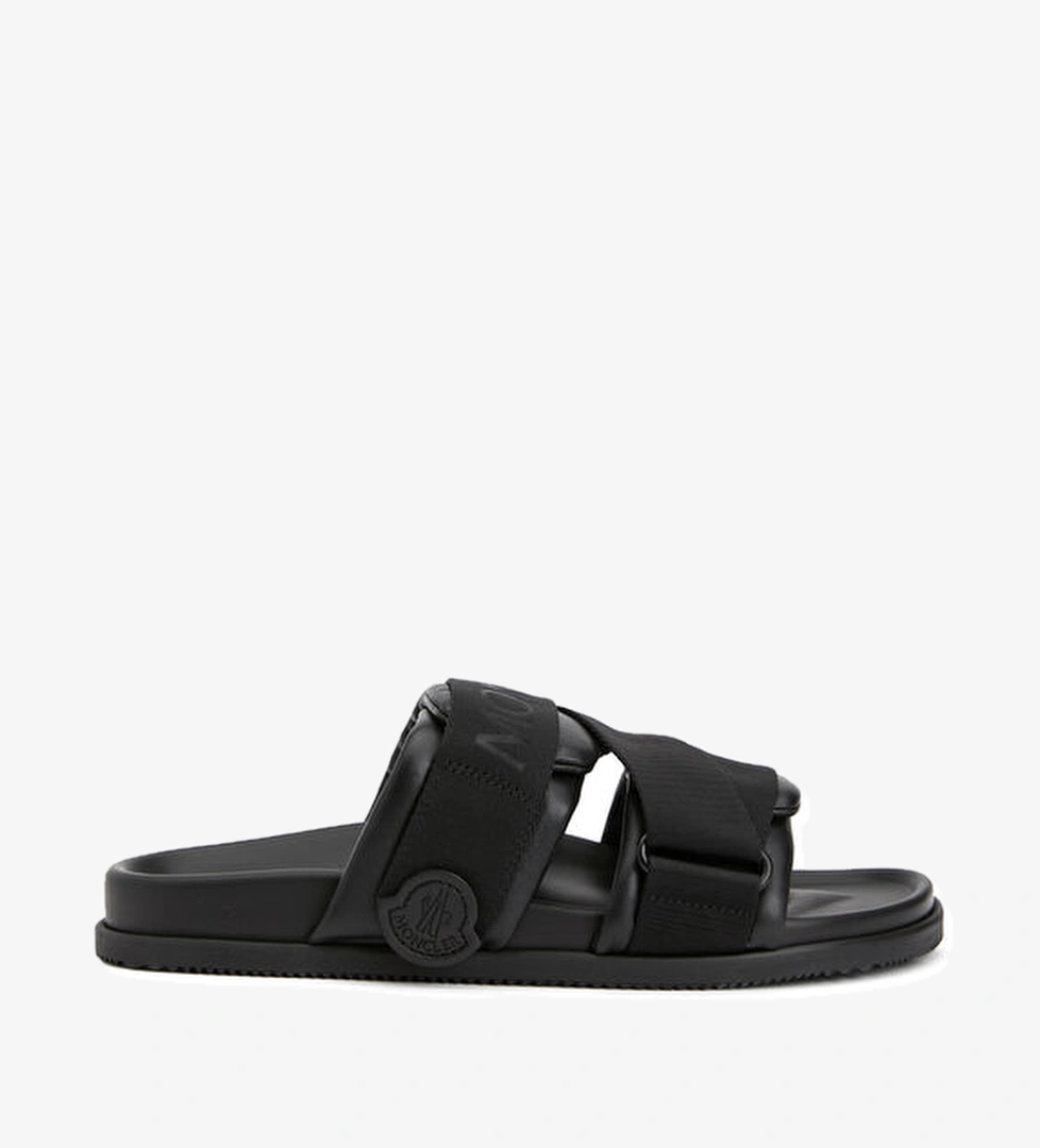 Mon Summer Siyah Erkek Deri Sandalet - Görsel 1