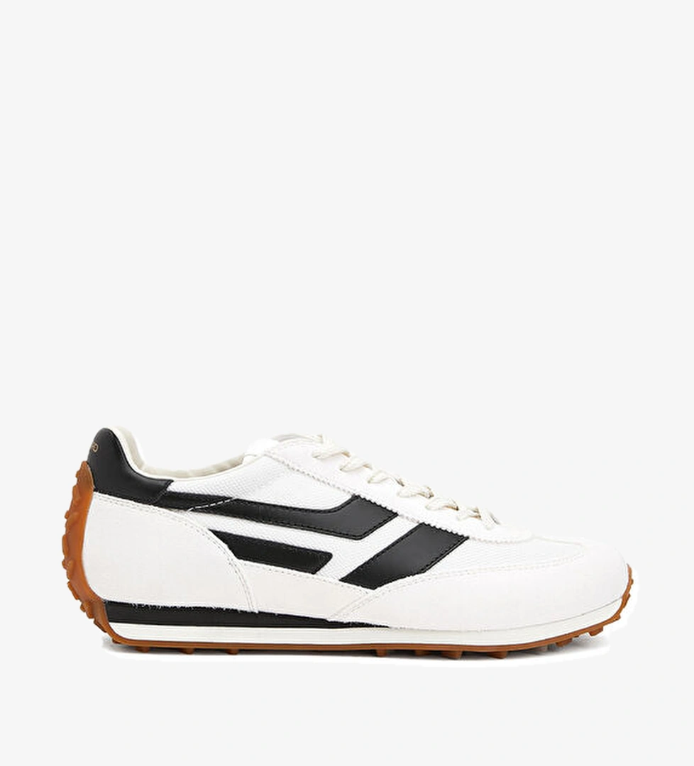 Tom Ford Mick Siyah Beyaz Erkek Deri Sneaker model görseli