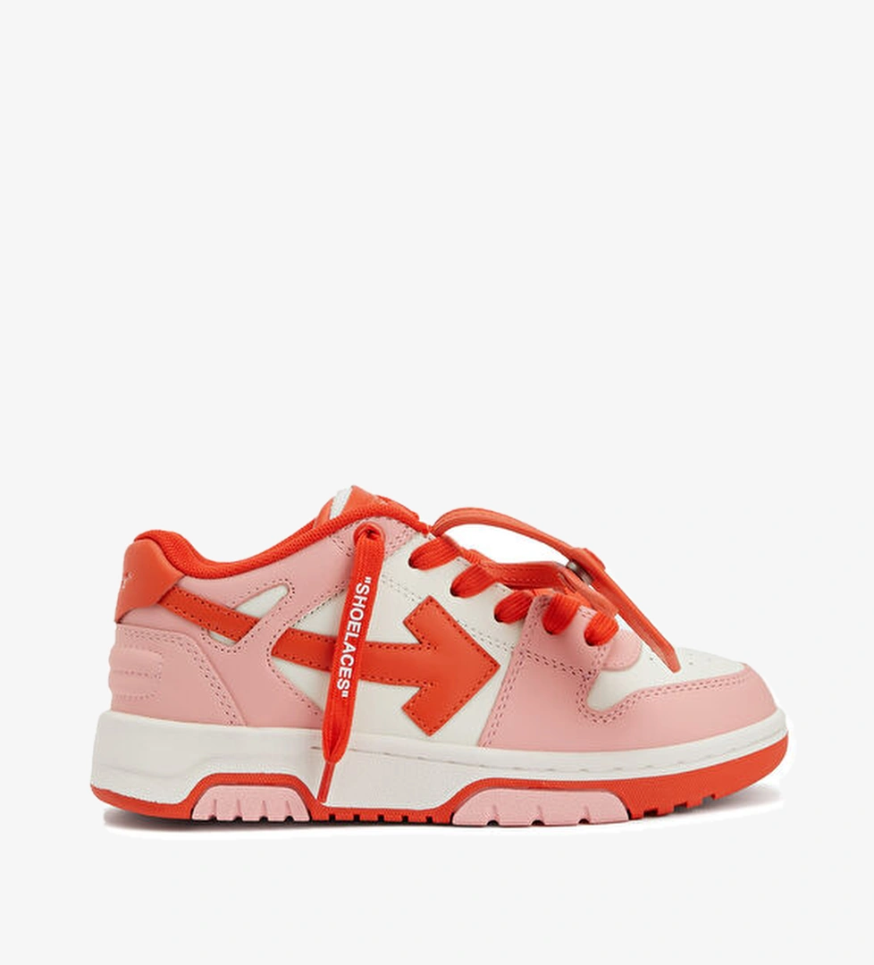 Off-white Kırmızı Beyaz Kız Çocuk Deri Sneaker model görseli