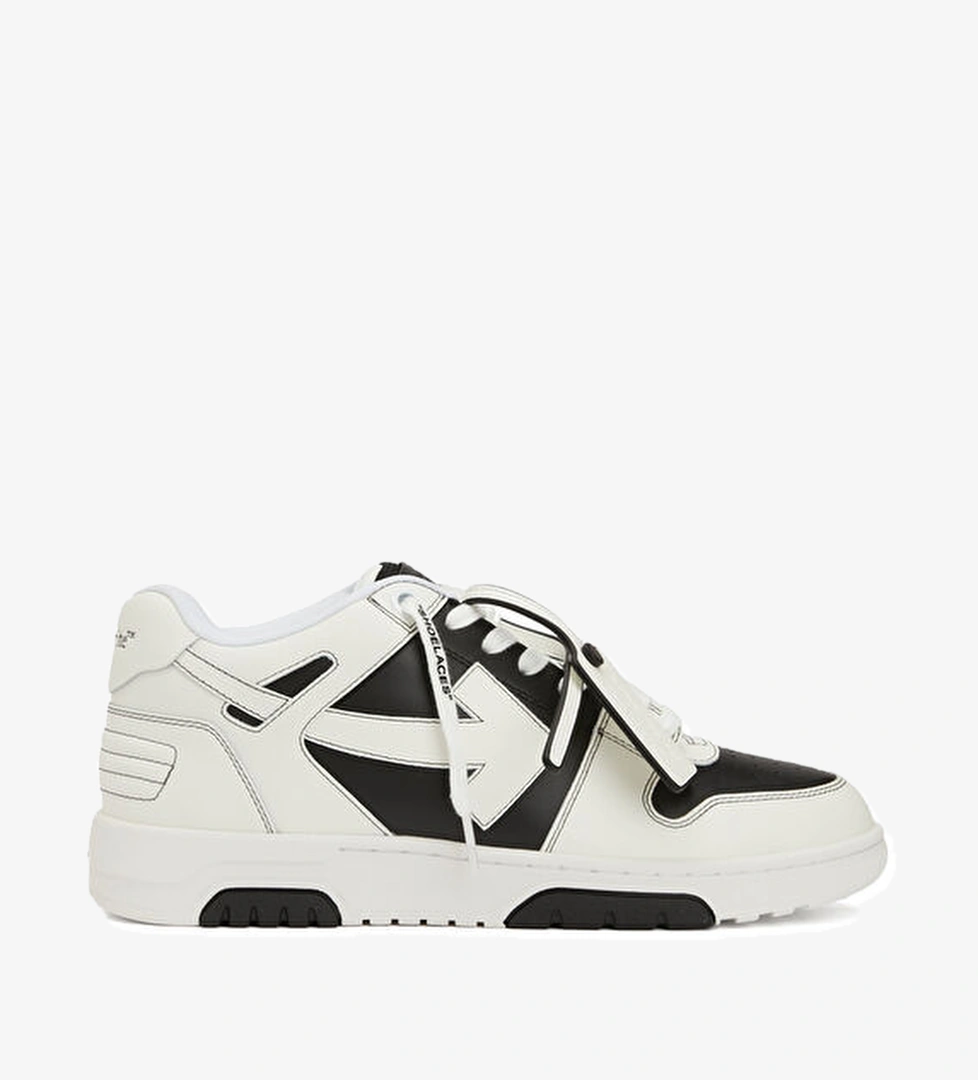 Off-white Siyah Beyaz Erkek Deri Sneaker model görseli