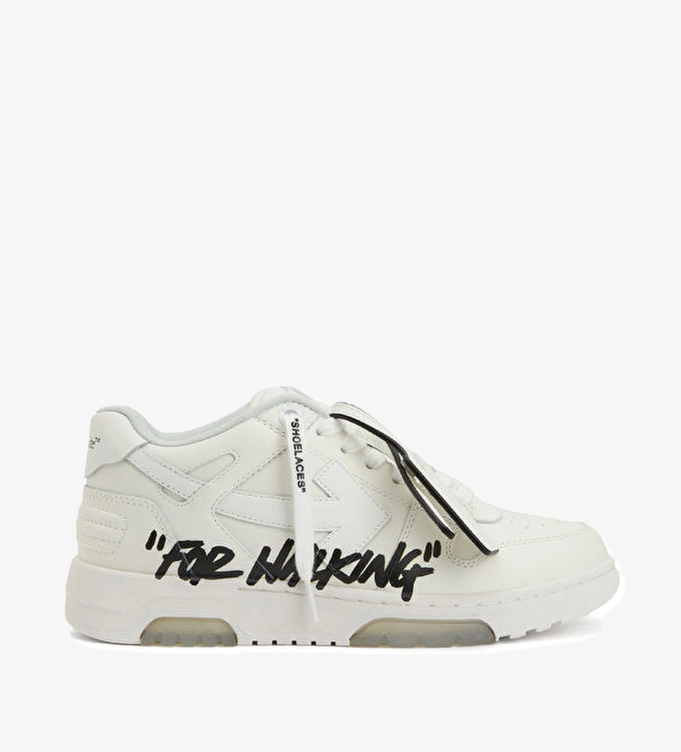 Off-white Siyah Beyaz Kadın Deri Sneaker model görseli