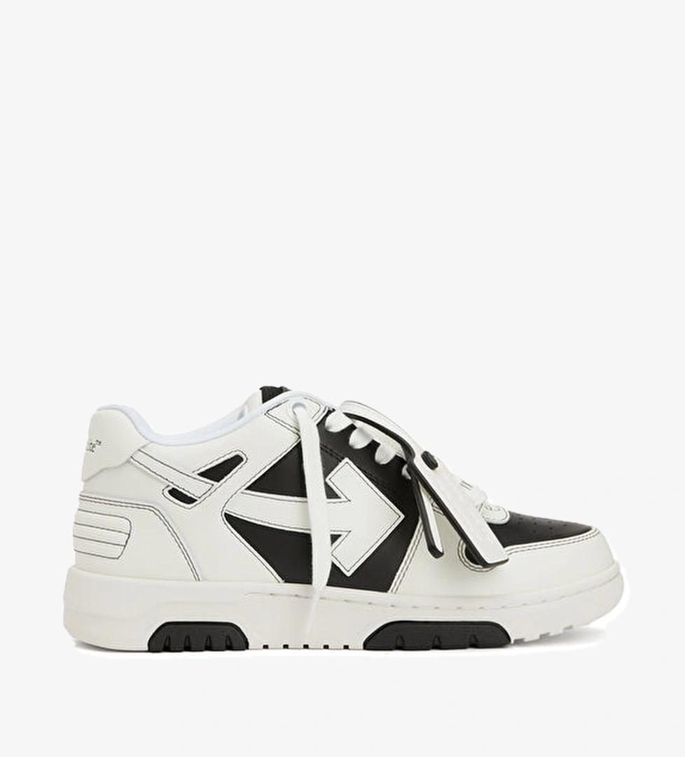 Off-white Siyah Beyaz Kadın Deri Sneaker model görseli